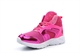 Girls High Top Lace Trainers Fuchsia