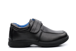 BXT Boys Touch Fastening School Shoes Black