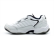 Ascot Mens Wide Fit Leather Touch Fastening Extra Large Trainers White/Navy/Red (Sizes 13-14)