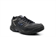 Ascot Mens Wide Fit Leather Lace Up Extra Large Trainers Black/Blue (Sizes 13-14)