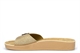 Womens Summer Mules With Adjustable Buckle Gold