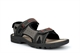 PDQ Mens Touch Fastening Sports Sandals Grey/Black