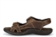 Dr Keller Mens Leather Sandals With Adjustable Touch Fastening Straps Brown