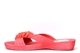 Womens Jelly Flower Detail Mule Sandals Pink