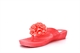 Womens Jelly Diamante Flower Detail Toe Post Sandals Pink