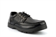 US Brass Mens Stubby Boat Shoes With Rugged Sole And Lace Up Fastening Black