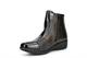 Stefania Womens Ankle Boots With Low Wedge Heel Black