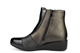 Stefania Womens Ankle Boots With Low Wedge Heel Black