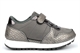 Girls Touch Fasten Trainers With Elasticated Laces Pewter