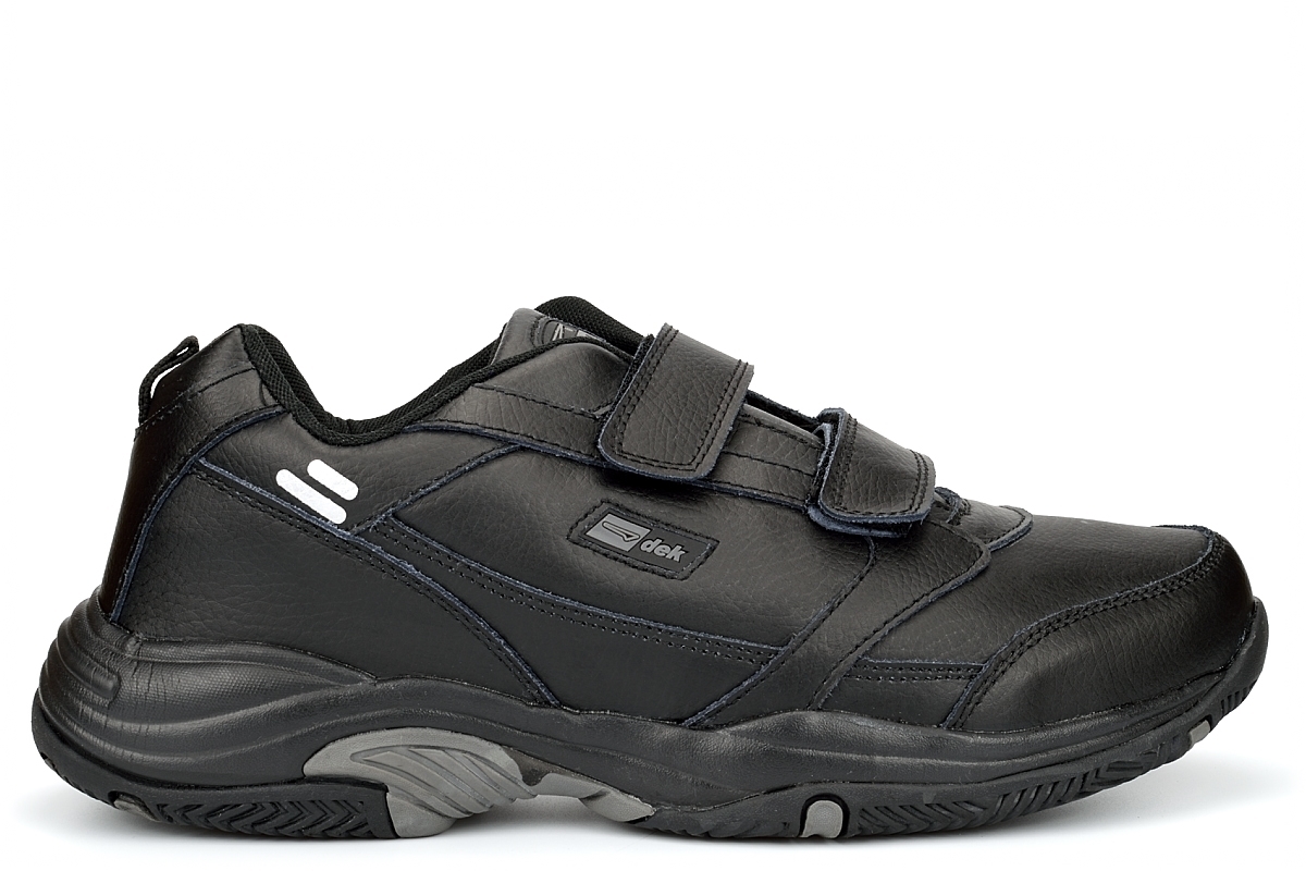 Dek Step Trainer Mens Wider Fit Trainer E Fitting Black | Wide Fit ...