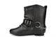 Spot On Girls Cowboy Boots With Very Low Heel Black