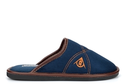 Dunlop Premier Mens Mule Slippers With Padded Insole Navy Blue