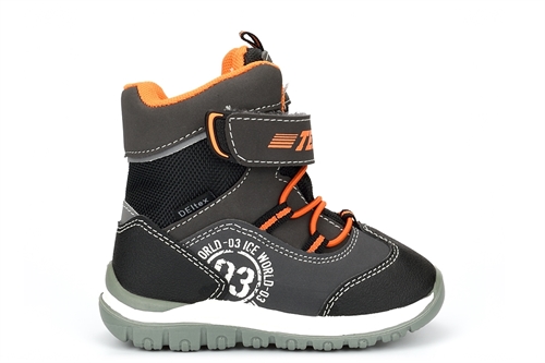 Cortina Kids Touch Fasten Snow Boots Waterproof And Breathable Grey