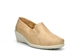 Moenia Womens Comfort Casual Wedge Heel Shoes Beige