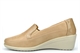 Moenia Womens Comfort Casual Wedge Heel Shoes Beige