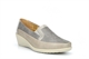 Moenia Womens Comfort Casual Wedge Heel Shoes Grey