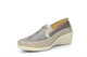 Moenia Womens Comfort Casual Wedge Heel Shoes Grey