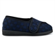 Comfylux Mens Superwide Washable Slippers With Touch Fastener Navy (EEEE Fitting)