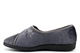 Sleepers Womens Wide Fit Slippers Machine Washable With Dual Fitting Grey (E and EEE Fitting)