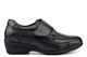 Dr Keller EVA Womens Leather Shoes With Medium Block Heel And Touch Fastening Black