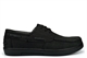 Helmsman Mens Real Suede Leather Boat Shoes Black