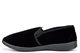 Zedzzz Mens Twin Gusset Slip On Extra Large Slippers With Soft Velour Upper Black