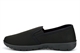 Alive Womens Slip On Comfort Casual Trainers With Memory Foam Insole Black
