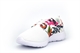 Select Sports Girls/Womens Lightweight Lace Trainers With Breathable Floral Print Upper White