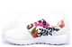 Select Sports Girls/Womens Lightweight Lace Trainers With Breathable Floral Print Upper White