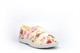 Sleep Boutique Womens Wide Fit Slip On Slippers With Floral Print Cream (E Fitting)