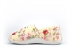 Sleep Boutique Womens Wide Fit Slip On Slippers With Floral Print Cream (E Fitting)