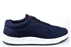 Dek Mens Canvas Casual Shoes With Textile Upper Navy