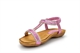 Chix Girls Diamante Sandals With Comfort Insole Pink