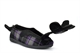 Jo & Joe Mens Extra Large Wide Fit Slippers With Wide Opening Black/Purple