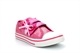 Girls Glitter Pumps With Ribbon Bow and Heart Detail Fuchsia