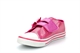 Girls Glitter Pumps With Ribbon Bow and Heart Detail Fuchsia