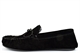 Mokkers Mens BRUCE Extra Large Genuine Suede Moccasin Slippers Black