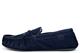 Mokkers Mens Bruce Extra Large Genuine Suede Moccasin Slippers Navy