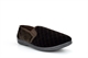 Zedzzz Mens Twin Gusset Slip On Slippers With Extra Large Sizes Brown