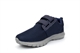 Ascot Mens Ultra Lightweight Memory Foam Touch Fastening Trainers Navy