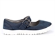 Cipriata Womens FLORENCE Buckle Bar Casual Shoes With Super Comfort Lining And Insole Navy Blue
