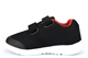 Ascot Boys BIRD Lightweight Touch Fastening Trainers Black/Red/White