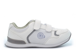 Dek Womens Lady Skipper Lawn Bowling Trainer/Bowling Shoes With Touch Fastening White