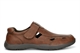 Scimitar Mens Touch Fastening Closed Toe Sandals With Padded Collar Brown