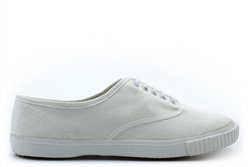 Dek Girls/Boys Canvas Plimsolls With Rubber Sole All White