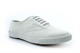 Dek Girls/Boys Canvas Plimsolls With Rubber Sole All White