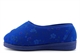 Comfylux Womens Superwide Washable Slippers With Touch Fastener Navy Blue (EEEE Fitting)