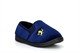 Sleepers Boys Kyle Twin Gusset Slip On Slippers With Rubber Sole Navy Blue