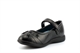 BXT Flower Detail Touch Fastening School Shoes With Soft Foam Insole Black