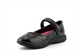 BXT Heart Detail Touch Fastening School Shoes With Soft Foam Insole Black